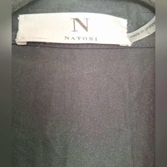 Natori Black Open Kimono Cardigan Size One - Picture 2 of 7